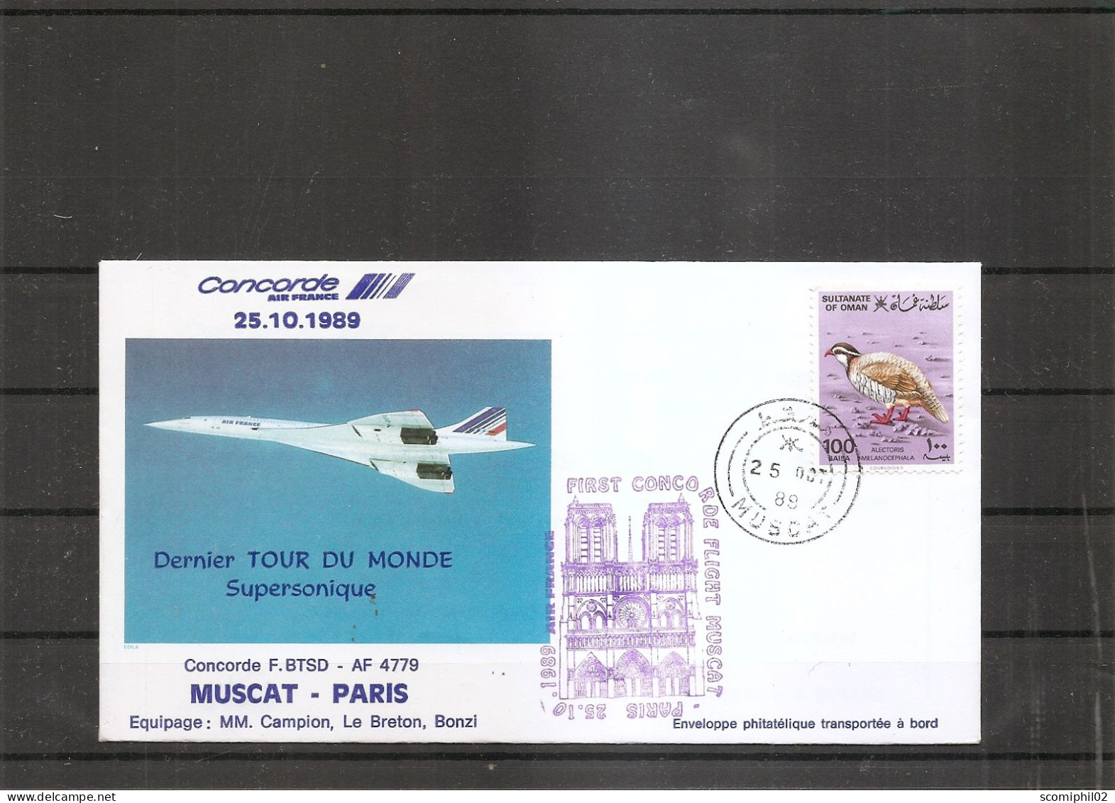Oman ( Vol Concorde Mascate - Paris De 1988 à Voir) - Oman