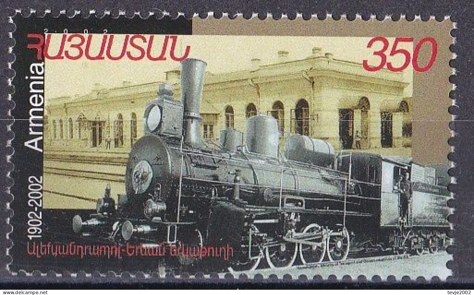 Armenien 2002 - Mi.Nr. 472 - Postfrisch MNH - Eisenbahnen Railways Lokomotiven Locomotives - Trains