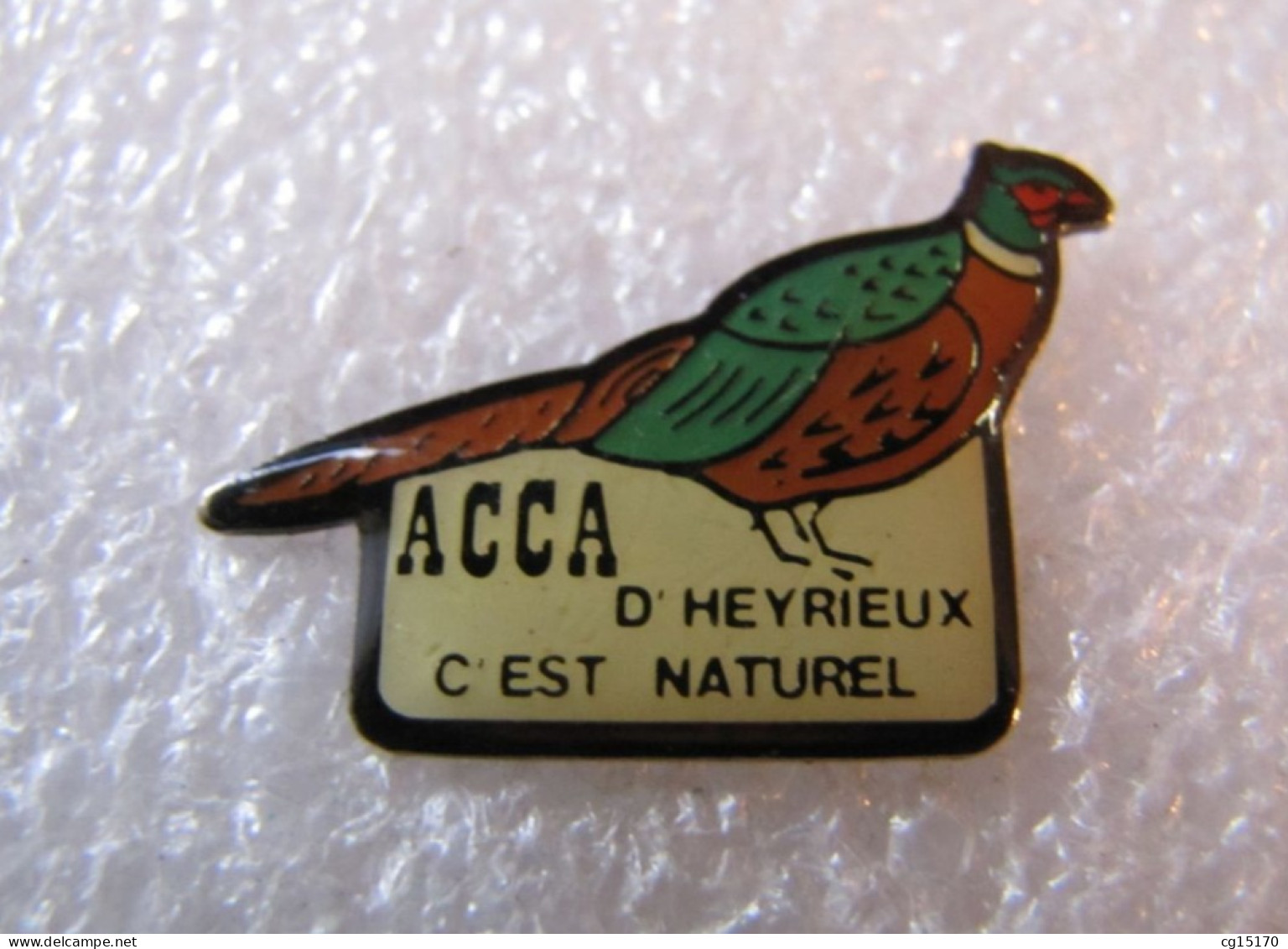 PIN'S   ANIMAUX  OISEAU  A.C.C.A.  D HEYRIEUX - Animaux