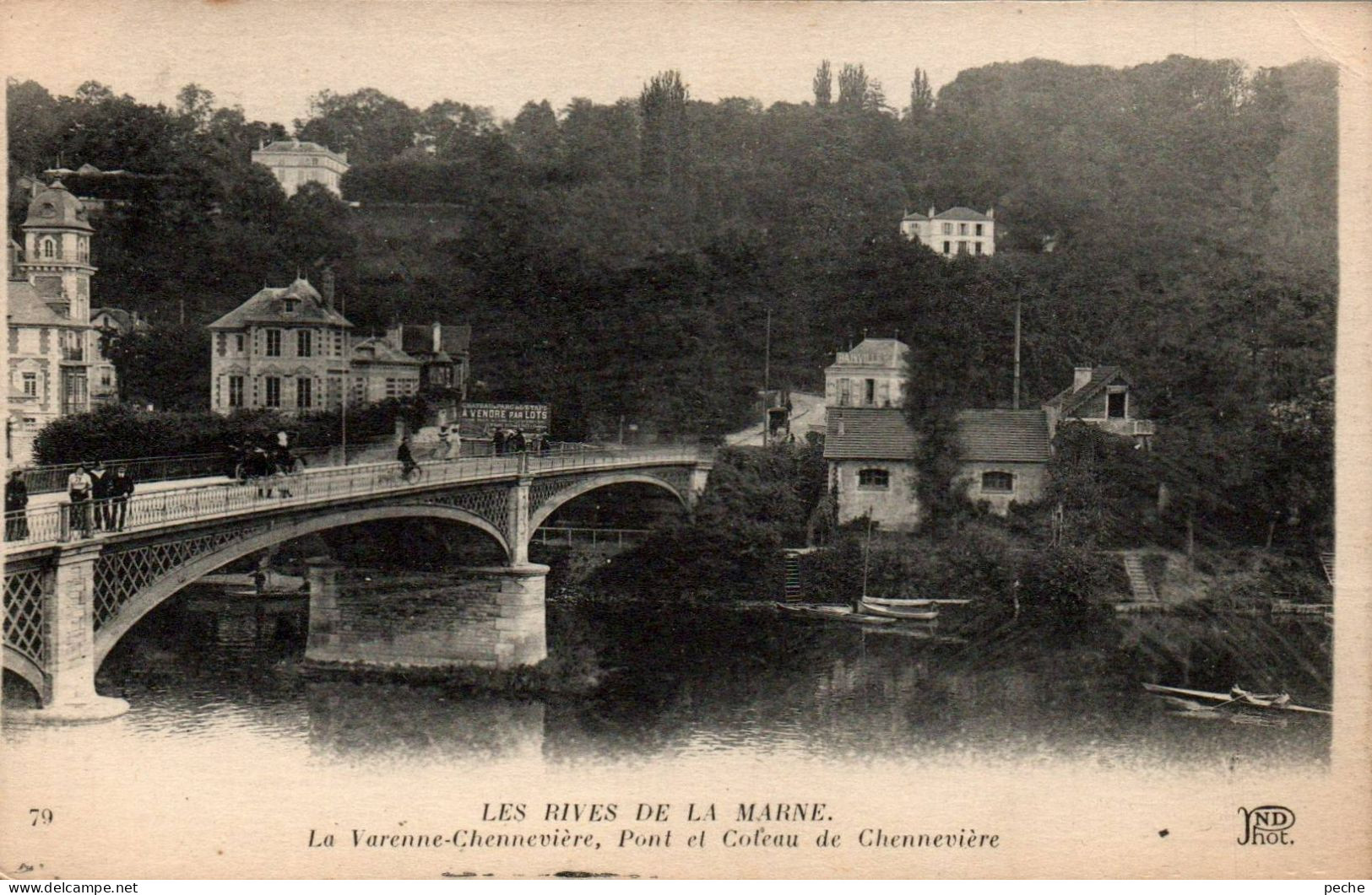 N°2910 W -cpa La Varenne Chennevière -pont Et Coteau- - Chennevieres Sur Marne