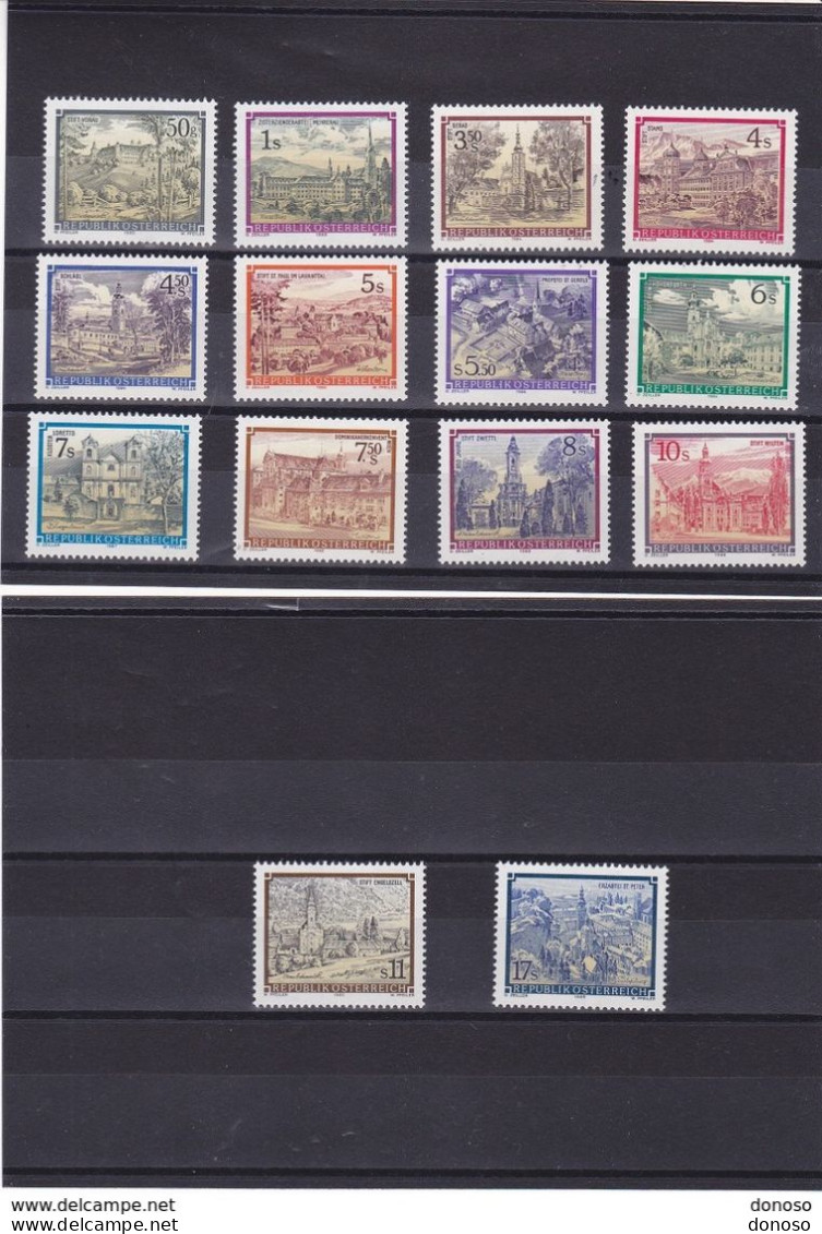 AUTRICHE 1984-1990 ABBAYES Yvert NEUF** MNH Cote : 25 Euros - Ongebruikt