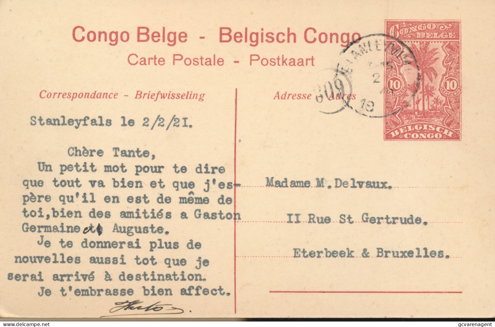 CONGO BELGE         HABITATIONS SUR LE HAUT CONGO - Congo Belga