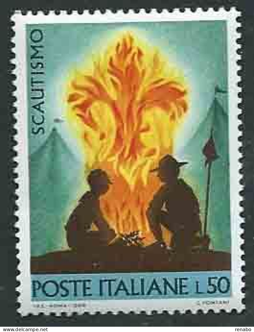 Italia, Italy, Italien, Italie 1968; Scoutismo : Bivacco Di Scouts, Scouts Bivouac. New. - Unused Stamps