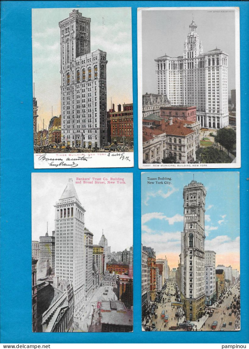 ETATS UNIS - Lot 8 Cartes GRATTE CIEL, BUILDING - Sonstige & Ohne Zuordnung