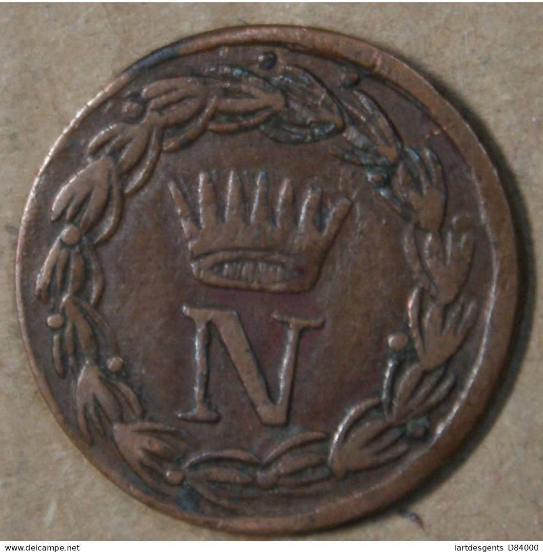 Italie 10 Centesimi 1813 M - Cent Napoléon I - Milan, Lartdesgents.fr - Autres & Non Classés