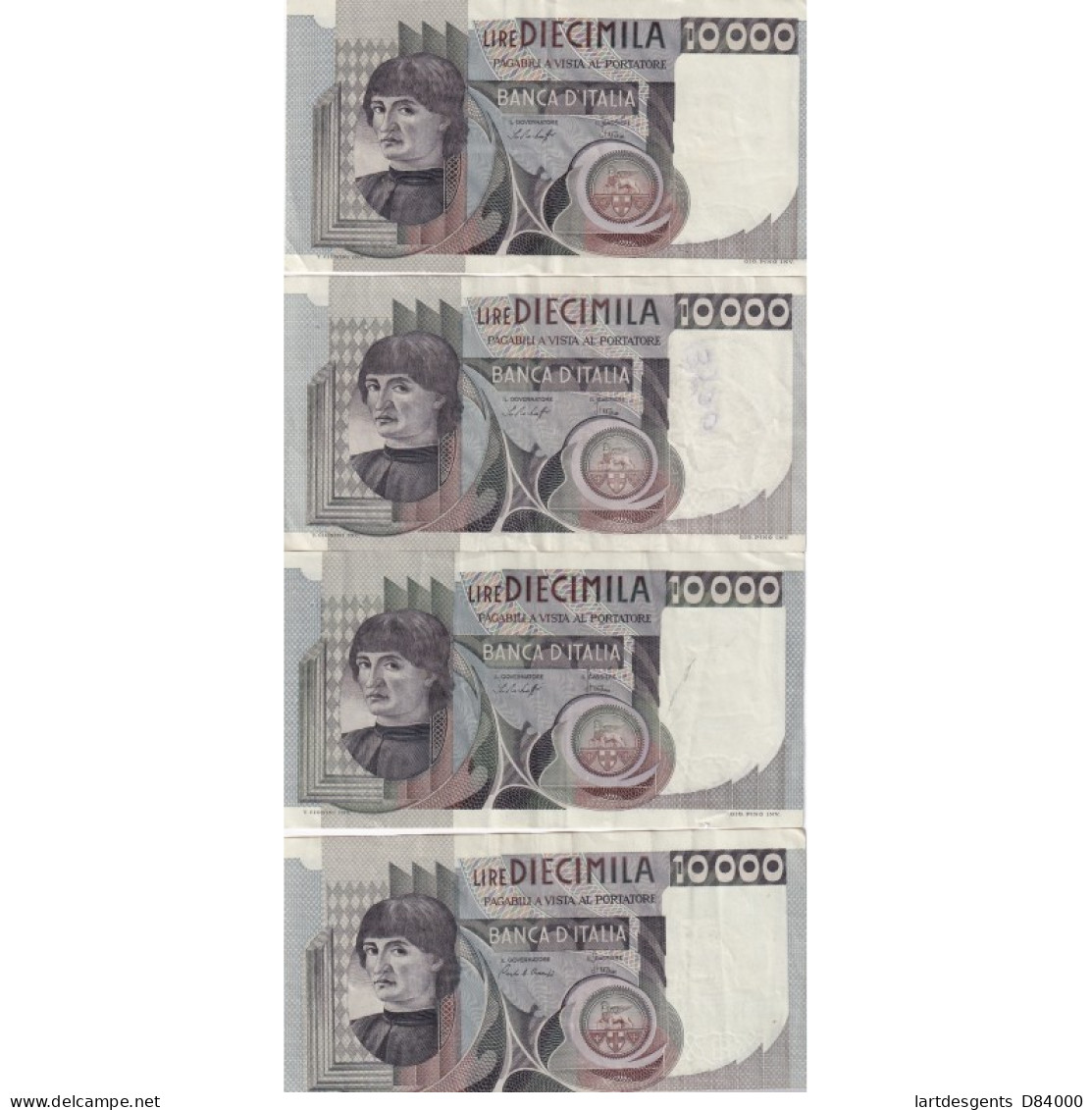 Billets Italie 10000 Lire 1978/1980 - Lartdesgents.fr - Other & Unclassified