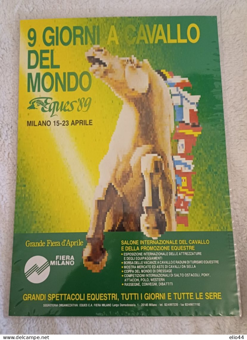 Altri Temi E Collezioni - Poster Spor Equitazione - 9 Giorni A Cavallo Del Mondo - - Equitation
