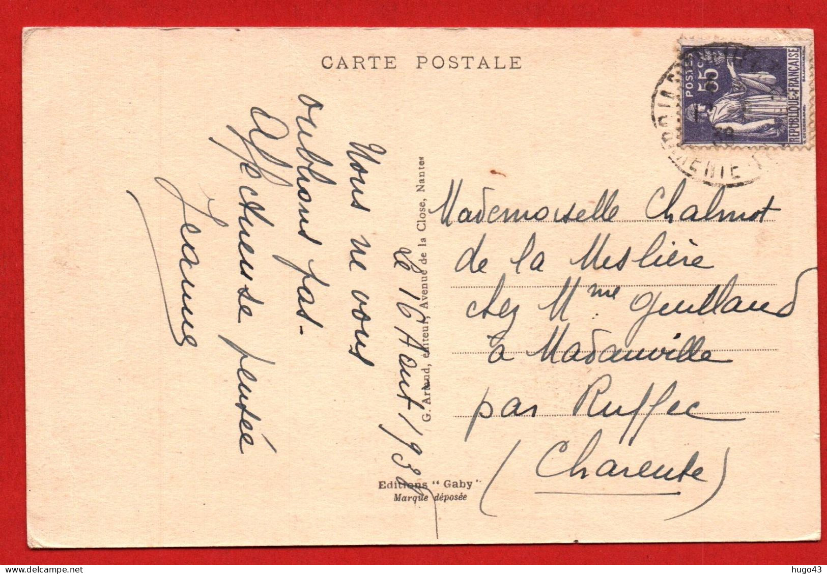 (RECTO / VERSO) LA ROCHELLE  EN 1938 - N° 48 - VUE GENERALE DU PORT AVEC VOILIERS DE PECHE - CPA - La Rochelle