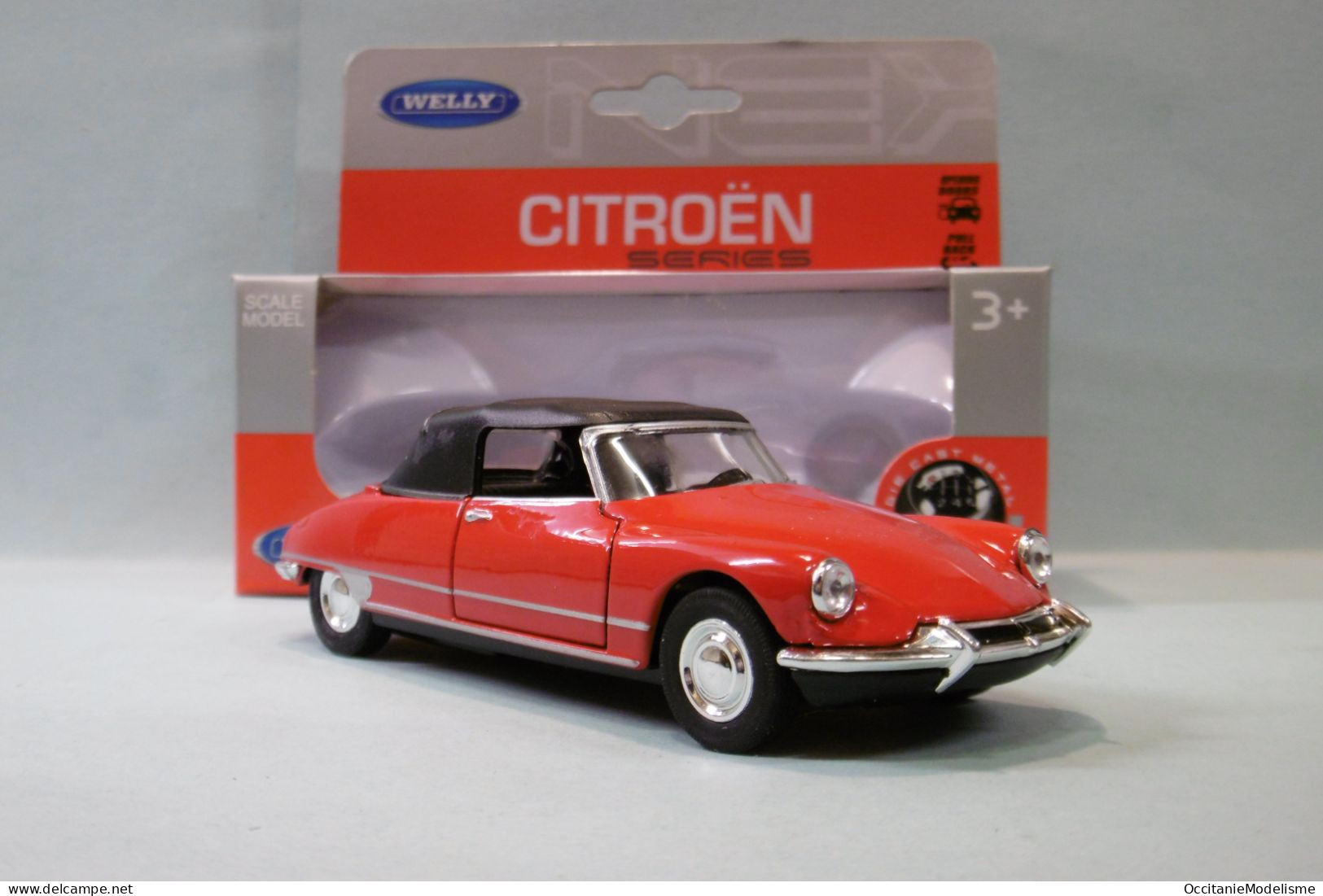 Welly Nex - CITROEN DS 19 Cabriolet Rouge Réf. 42398 BO 1/40 - Welly