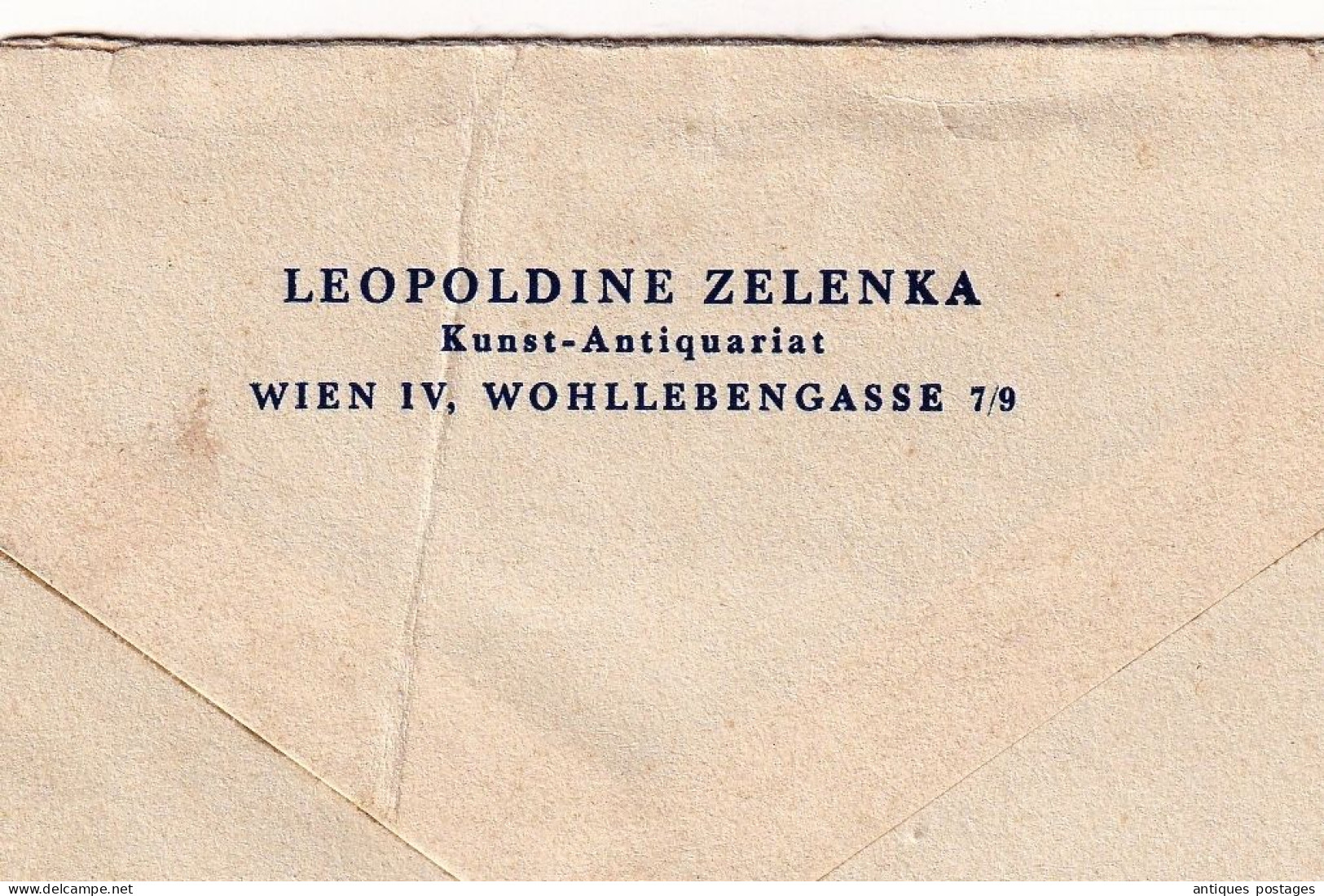 Österreich Wien 1954 LEOPOLDINE ZELENKA Kunst Antiquariat Austria Thalwil Suisse Schweiz Tellenbach - Lettres & Documents