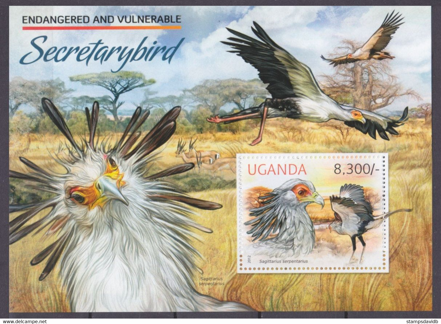 2012	Uganda	3004/B413	WWF / Birds	8,00 € - Neufs