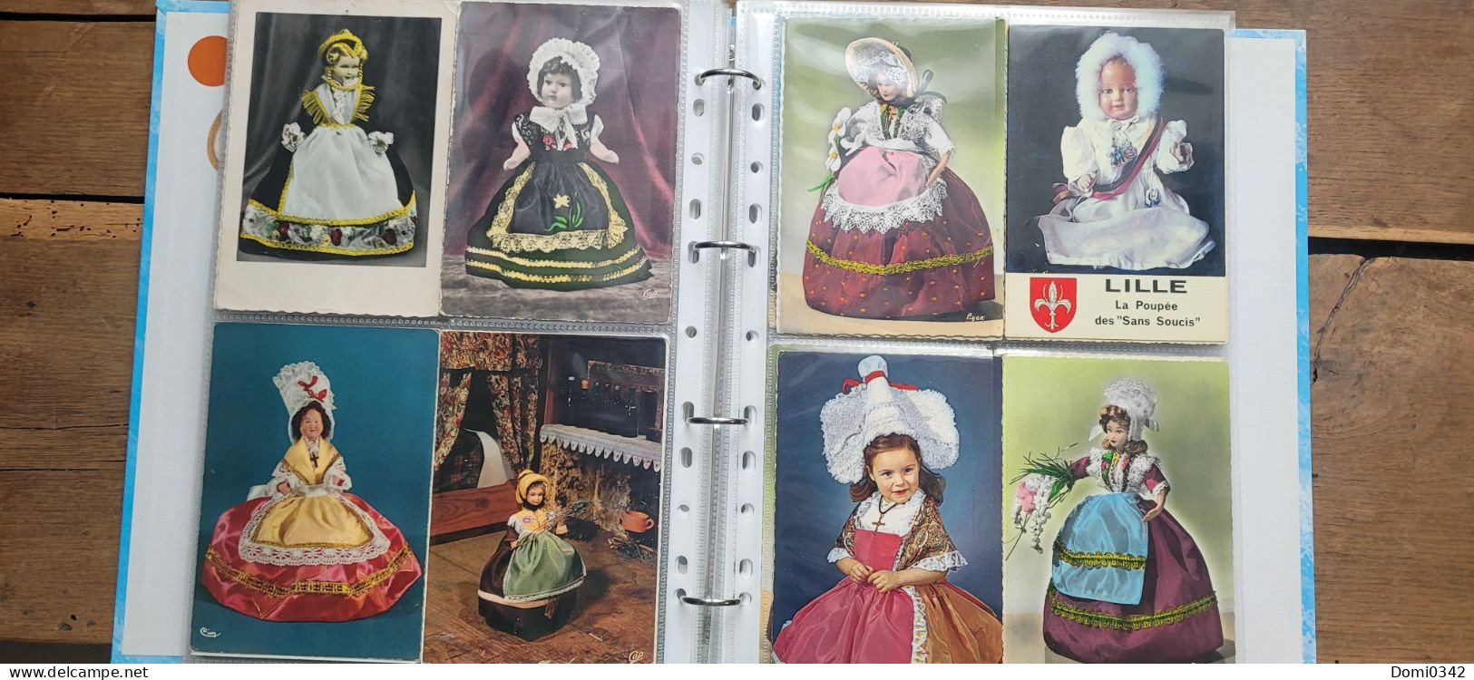 Lot de 145 cartes postales SM thème : poupée