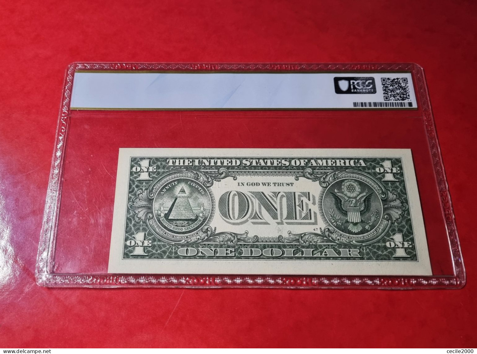 2017 $1 DOLLAR RICHMOND USA UNITED STATES BANKNOTE PCGS UNC SAMPLE BILLETE ESTADOS UNIDOS*COMPRAS MULTIPLES CONSULTAR - Billets De La Federal Reserve (1928-...)