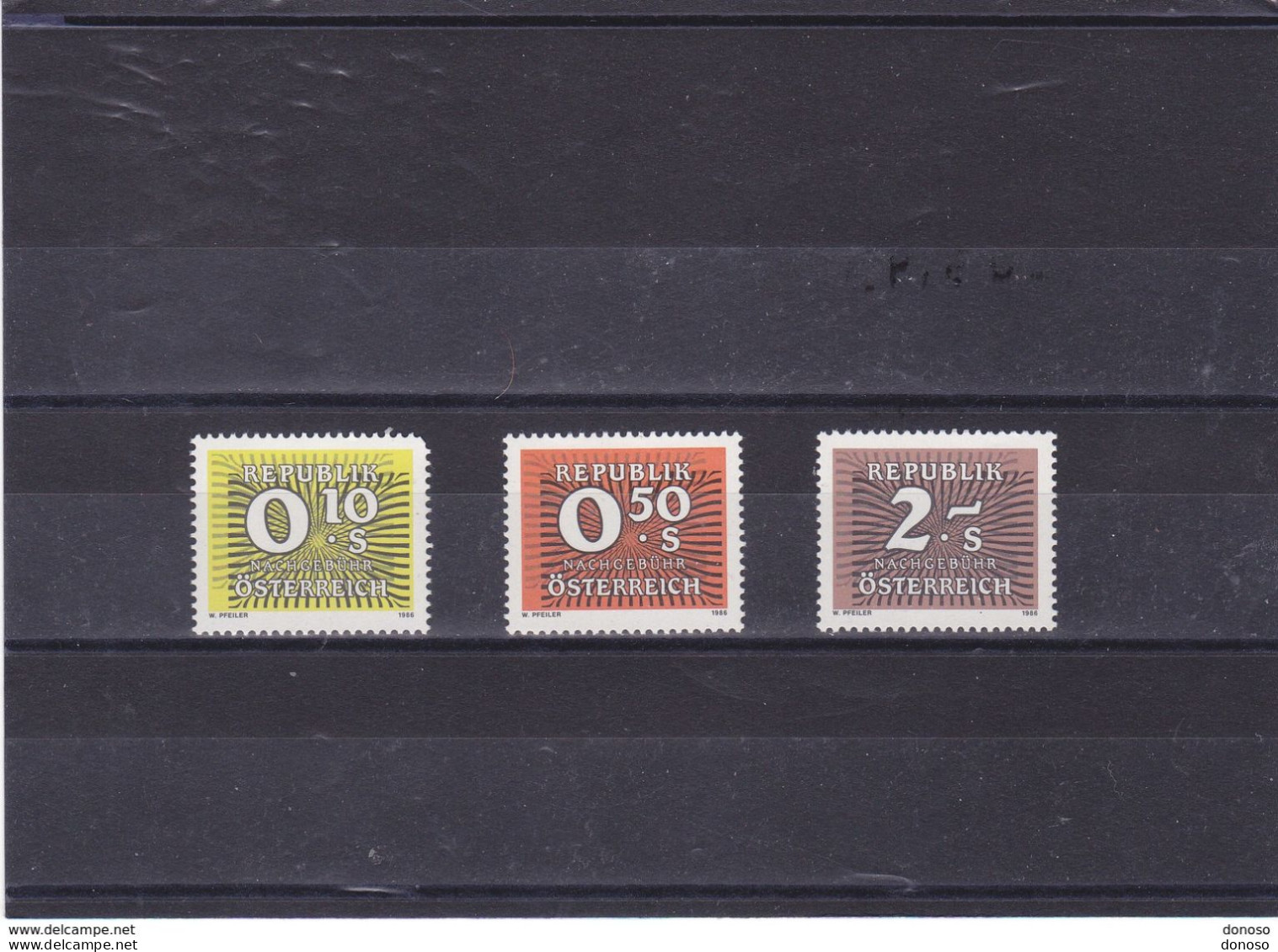 AUTRICHE 1986  TAXE Yvert 258-260 NEUF** MNH - Unused Stamps