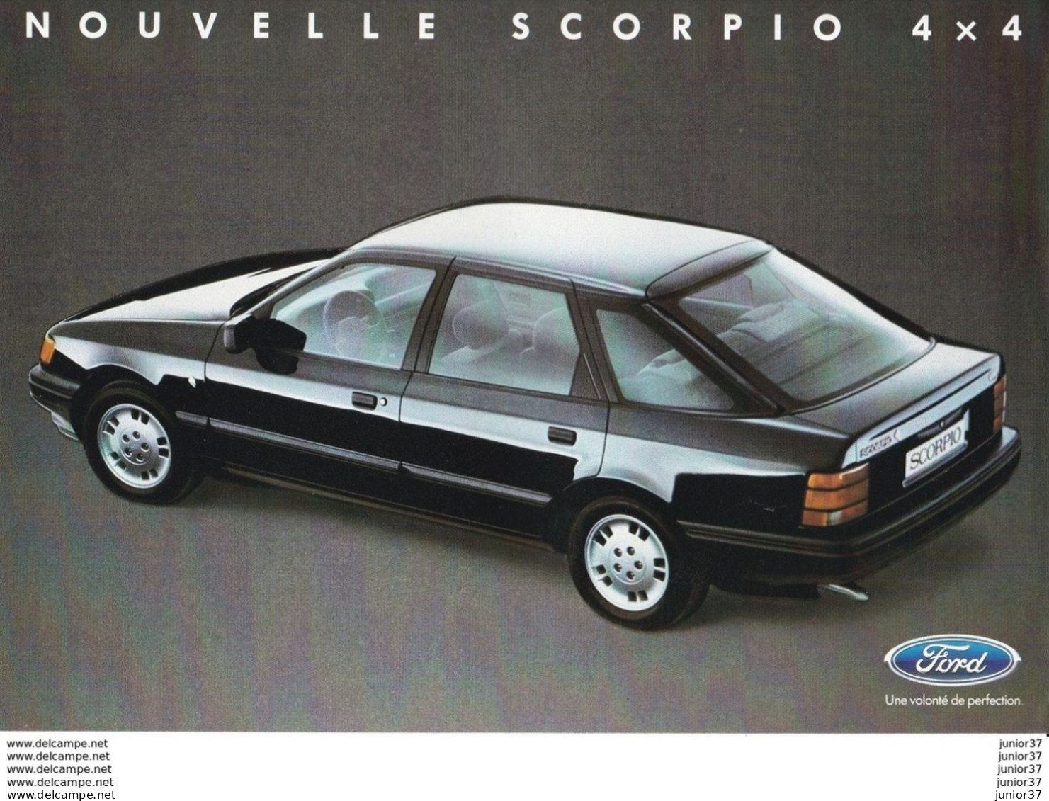 Dépliant  Ford 1985, SCORPIO 4x4 - Voitures