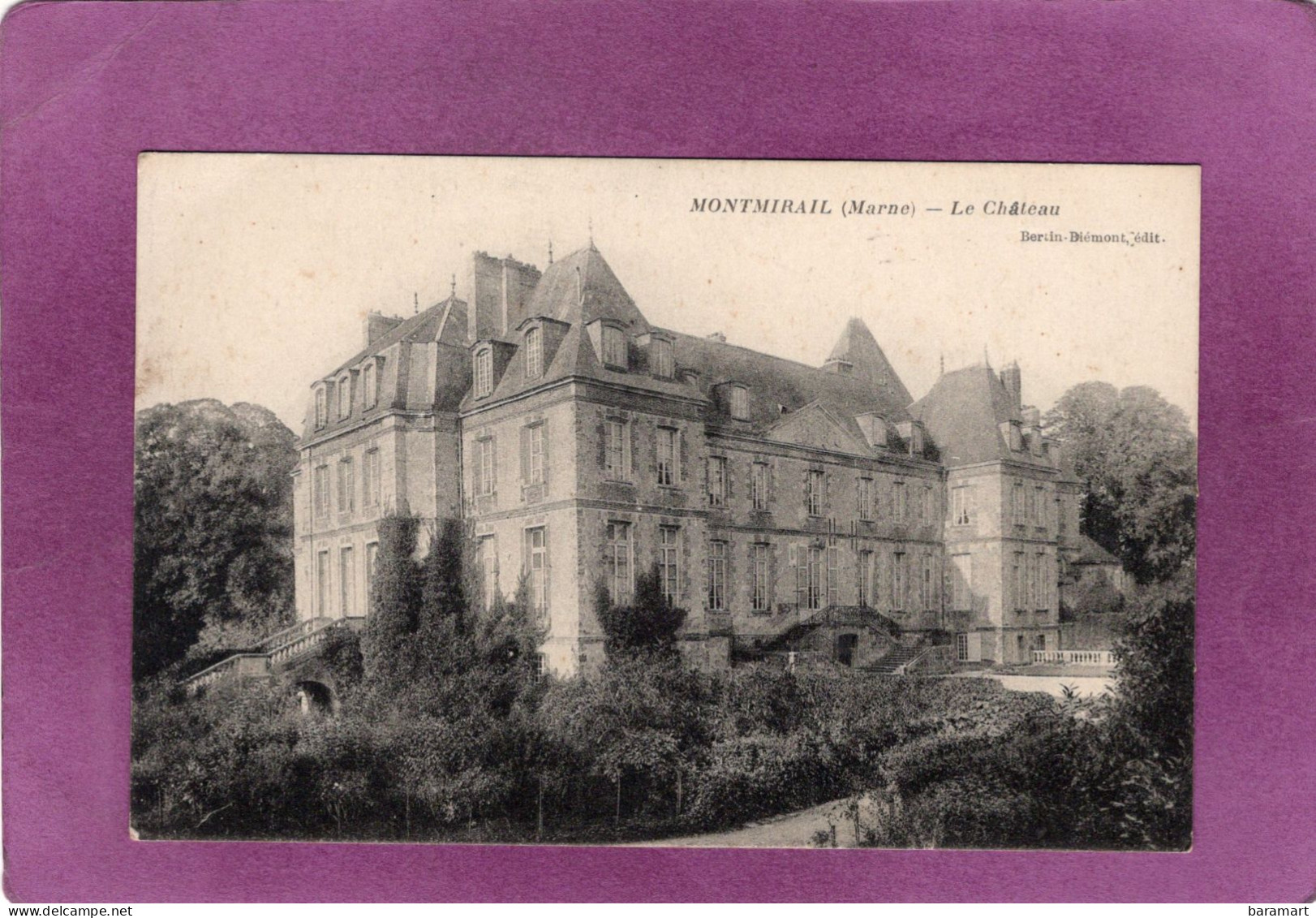 51 MONTMIRAIL Le Château Édit. Bertin Biemont  édit. - Montmirail