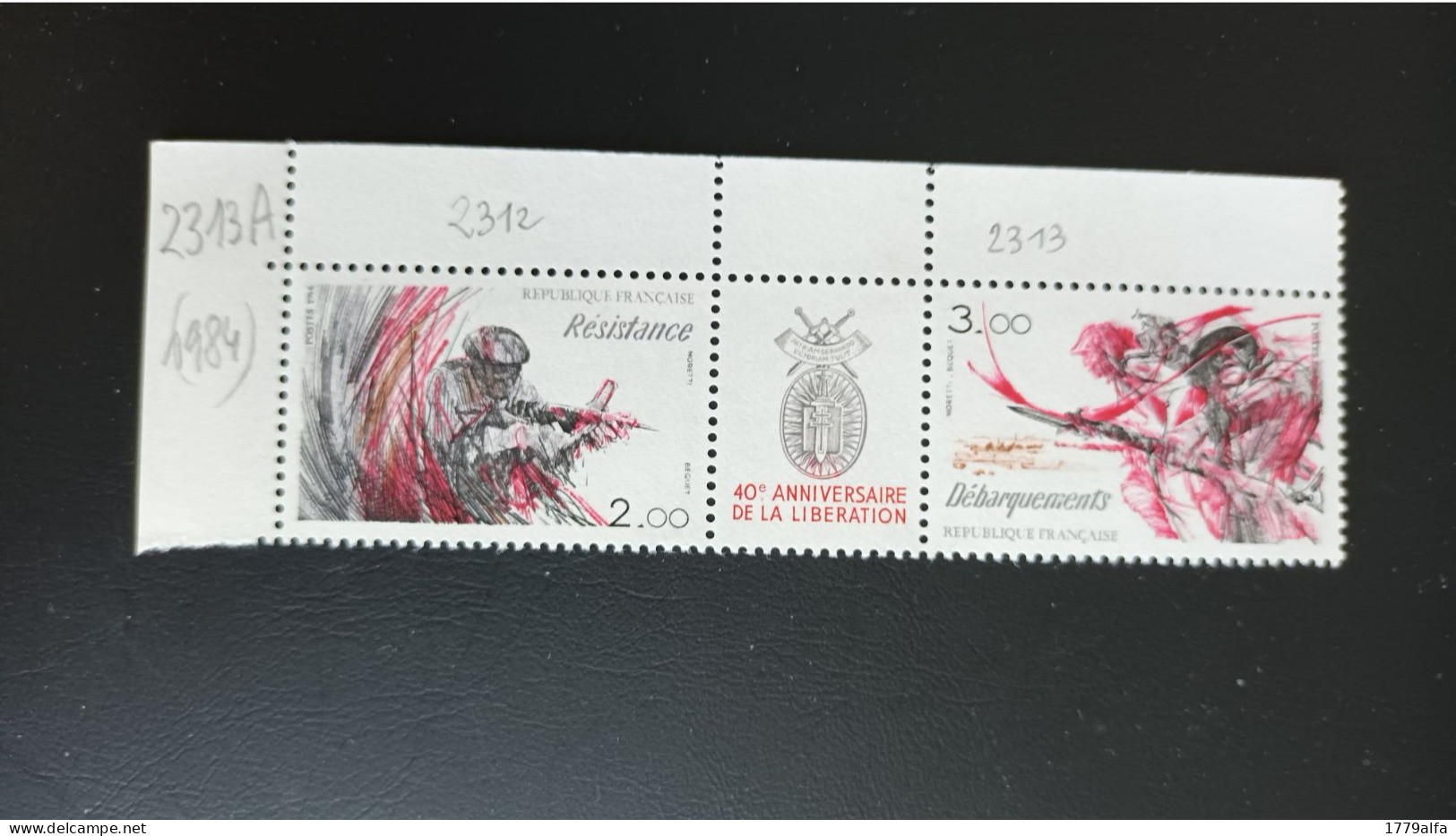 Année 1984 N° 2313A** Triptyque Anniversaire De La Libération - Unused Stamps