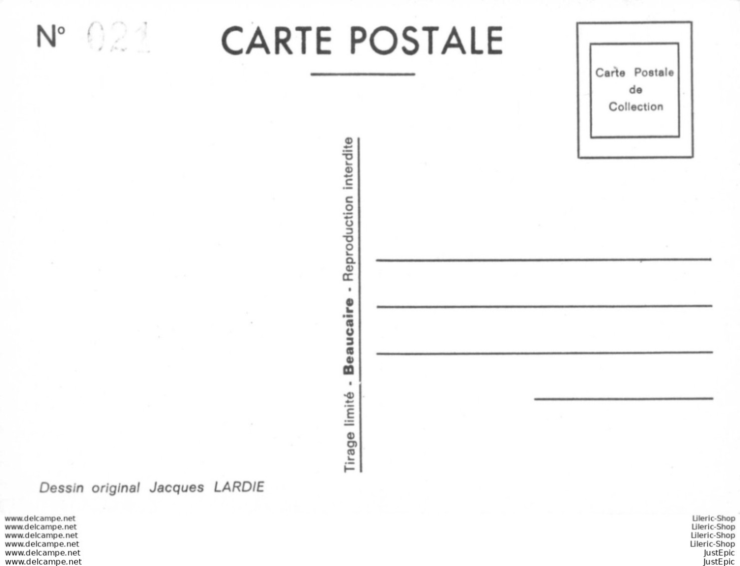 LARDIE Jihel Tirage 85 Ex. Caricature Politique Léon Schwartzenberg Michel Rocard  Franc-maçonnerie - Cpm - Satirisch