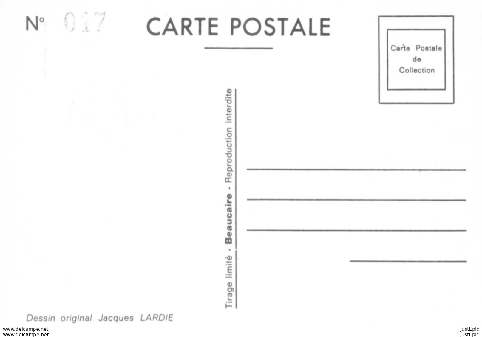 LARDIE Jihel Tirage 17/ 85 Ex. "Série Petite Acualité" N°228 - Gustave Eiffel Rachetant Les Brevets De La Tour CPM - Lardie