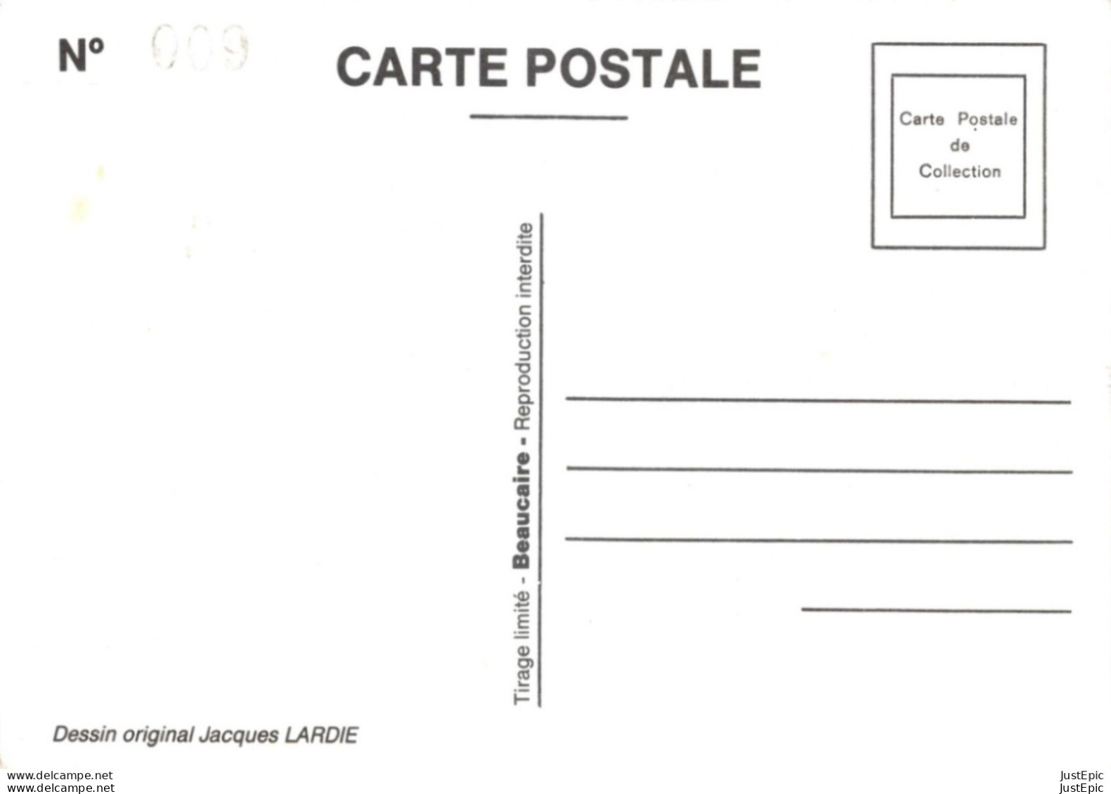 "ASNIERES REJOUE STRAUSS..." - LARDIE Jihel Tirage 85 Ex. Caricature Politique Franc-maçonnerie CPM - Asnières-sur-Oise