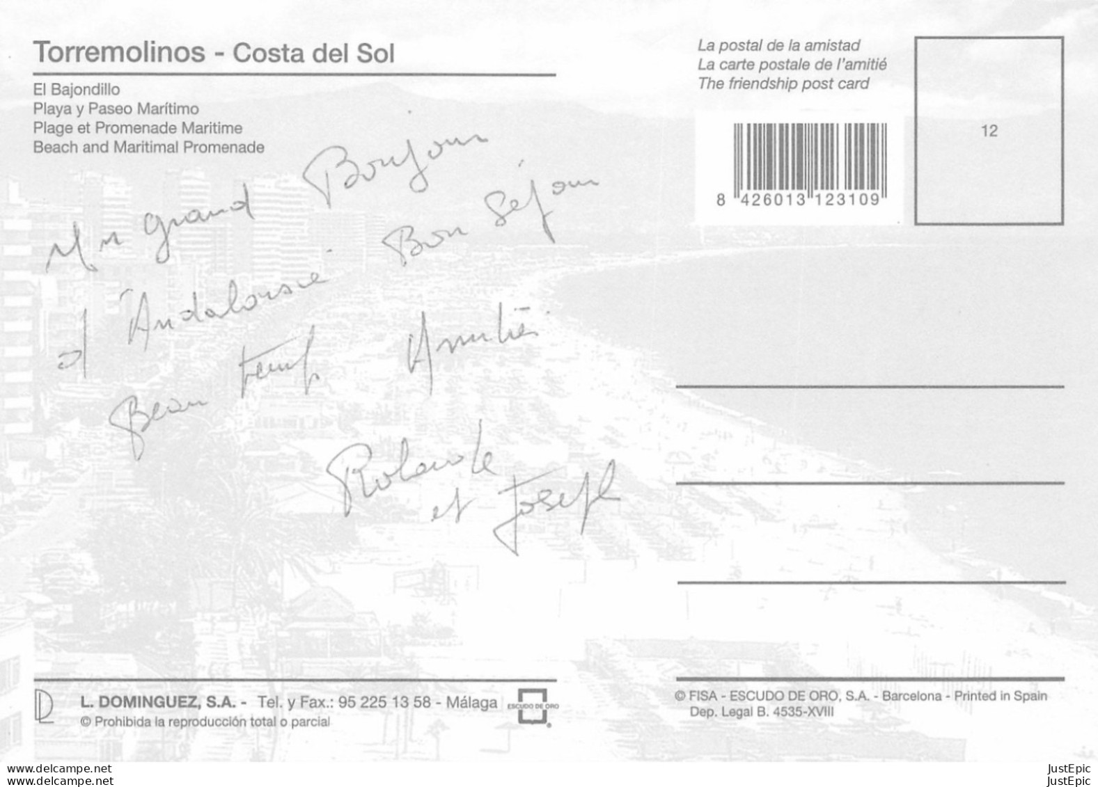 España / Torremolinos - Costa Del Sol - Automobiles - El Bajondillo - Ed Dominguez Cpm - Otros & Sin Clasificación