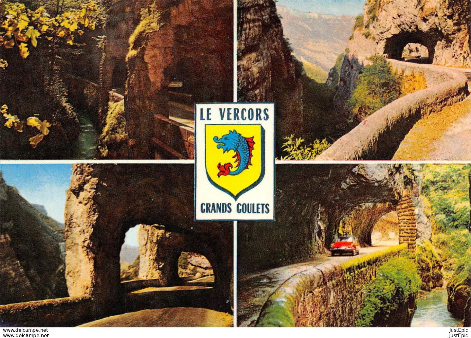 38 / Le Vercors - Automobiles -Ds - Blason - Route Des Grands Goulets - Éd. André - 1973 Cpsm GF - Autres & Non Classés