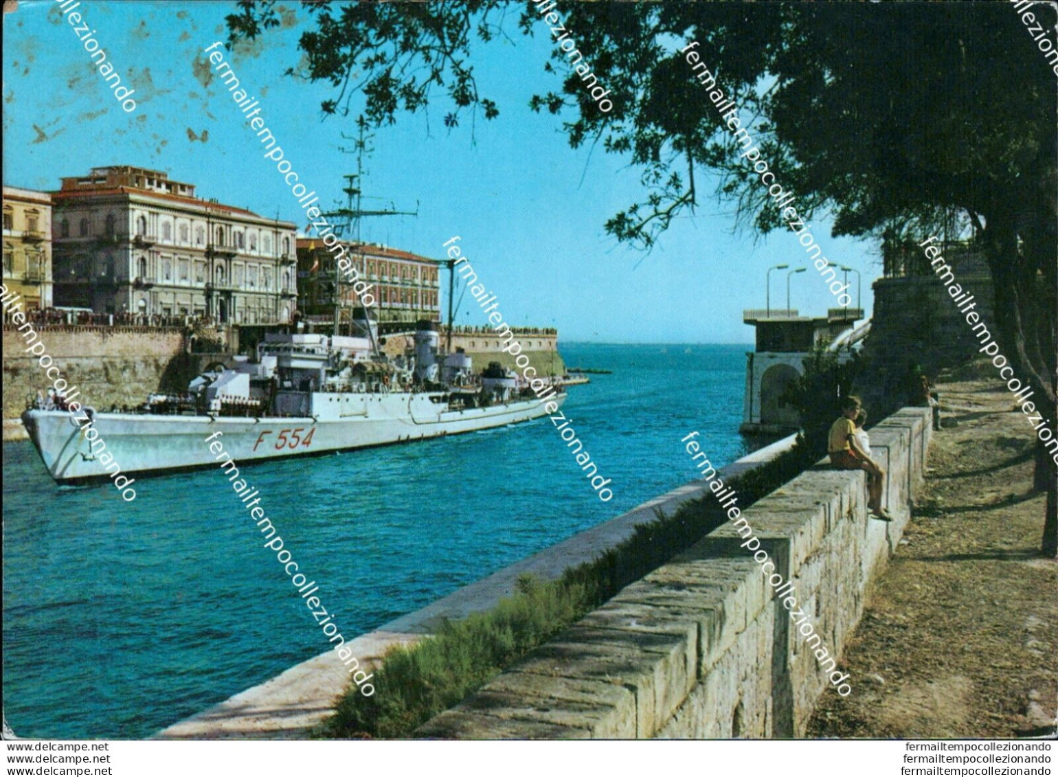 At732 Cartolina Taranto Citta' Nave Centauro - Taranto