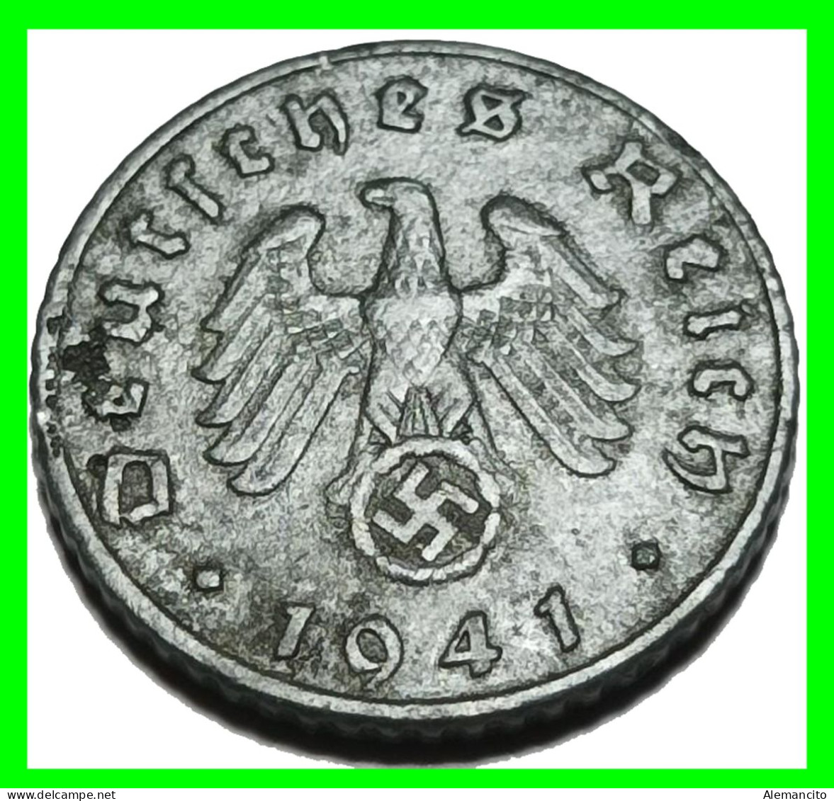 ALEMANIA - GERMANY SERIE DE 7 MONEDAS DE 5 REICHSPFNNIG TERCER REICHS ( AÑO 1941 CECAS - A - B -D - E - F - G - J ) - 5 Reichspfennig