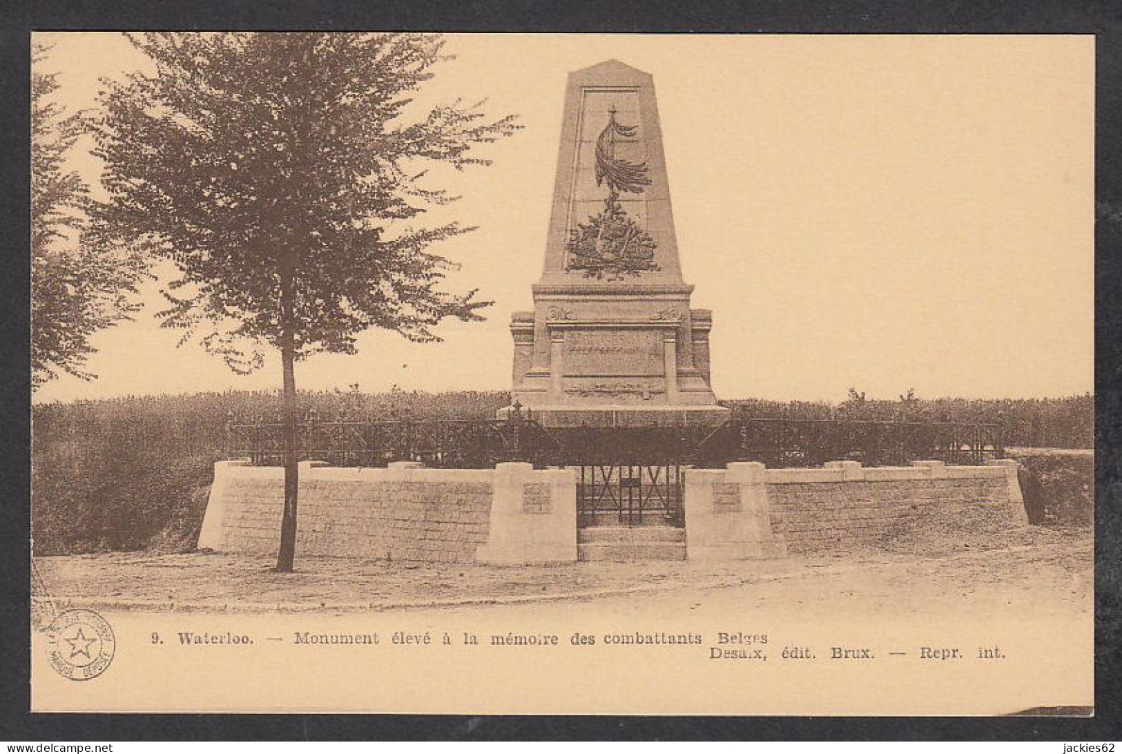 117445/ Waterloo, Monument Aux Belges - Kriegerdenkmal