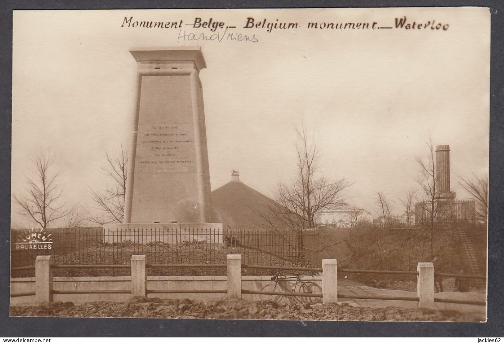 117451/ Waterloo, Monument Aux Hanovriens - War Memorials