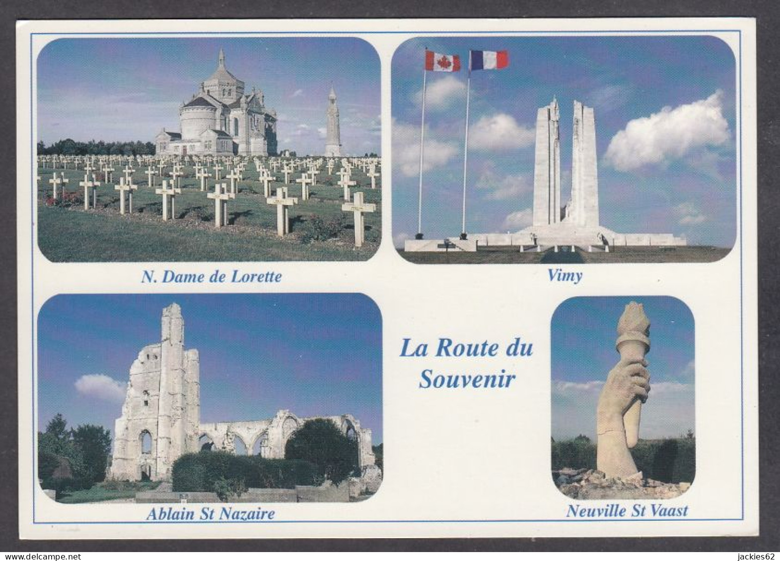 124822/ Pas-de-Calais, La Route Du Souvenir - Monuments Aux Morts