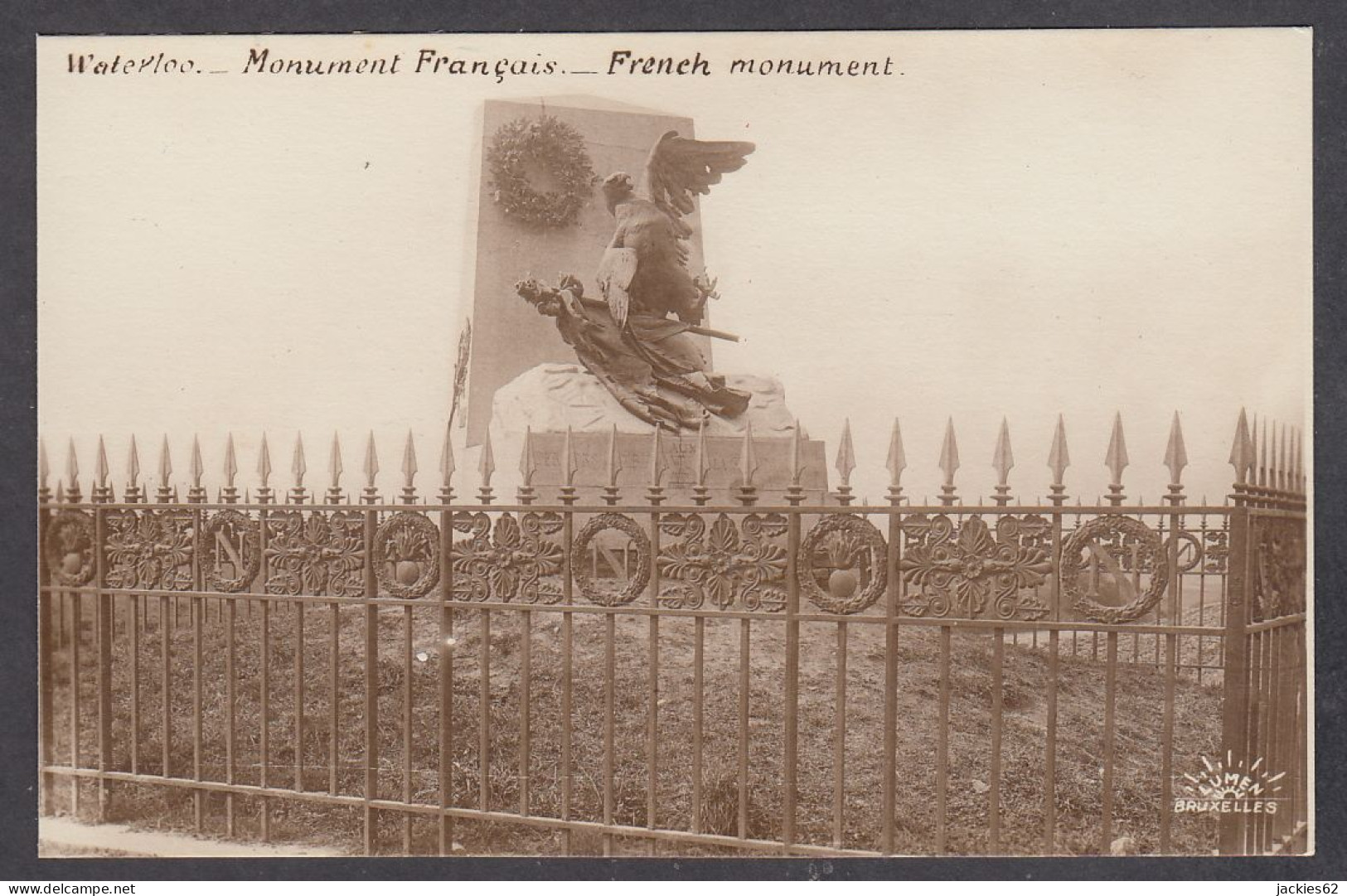 117448/ Waterloo, L'Aigle Blessé, Monument Au *Dernier Carré* Des Troupes Napoléoniennes - War Memorials