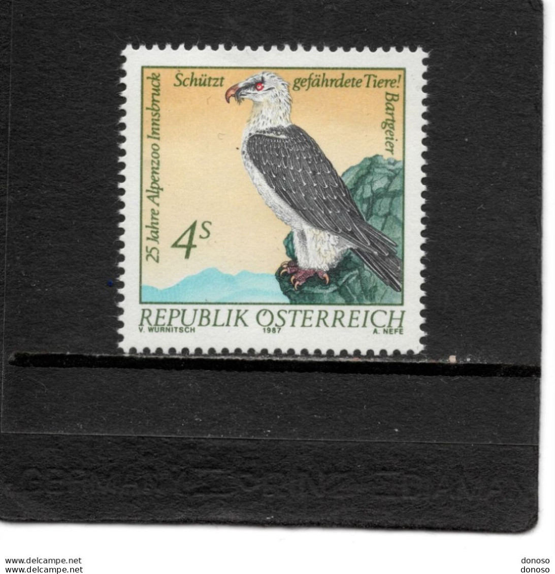 AUTRICHE 1987 Oiseau, Gypaète Yvert 1730, Michel 1901 NEUF** MNH - Neufs