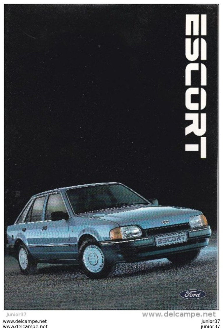 Ford Escort Catalogue 36 Pages 1986 Format A4 - Publicités