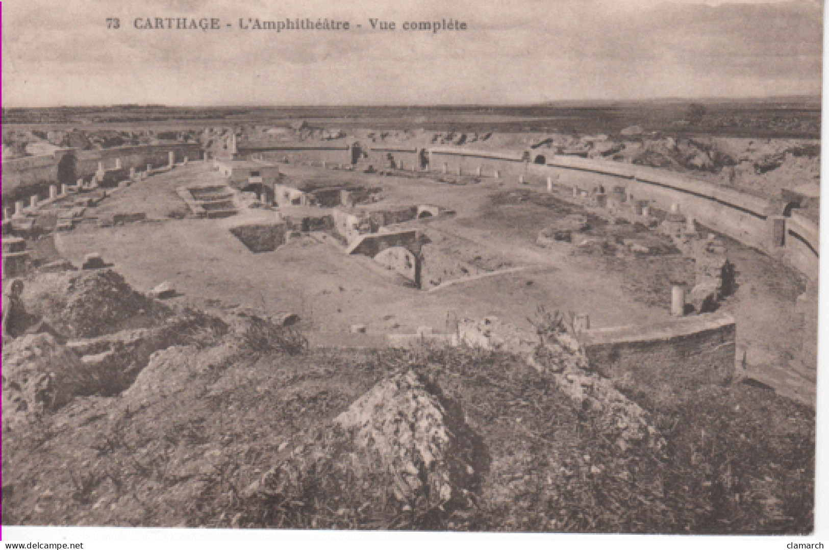 TUNISIE-Carthage-L'Amphithéâtre-Vue Complète - 73 - Tunisia