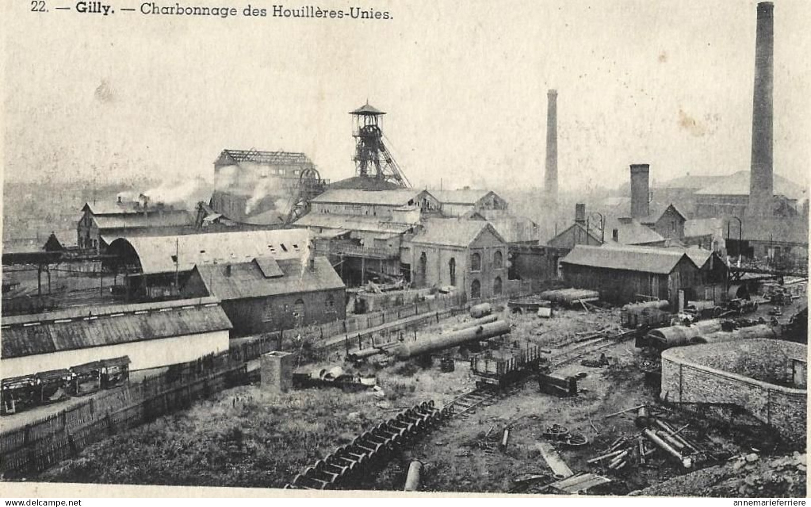 GILLY - Charbonnages Des Houillières Unies - Charleroi