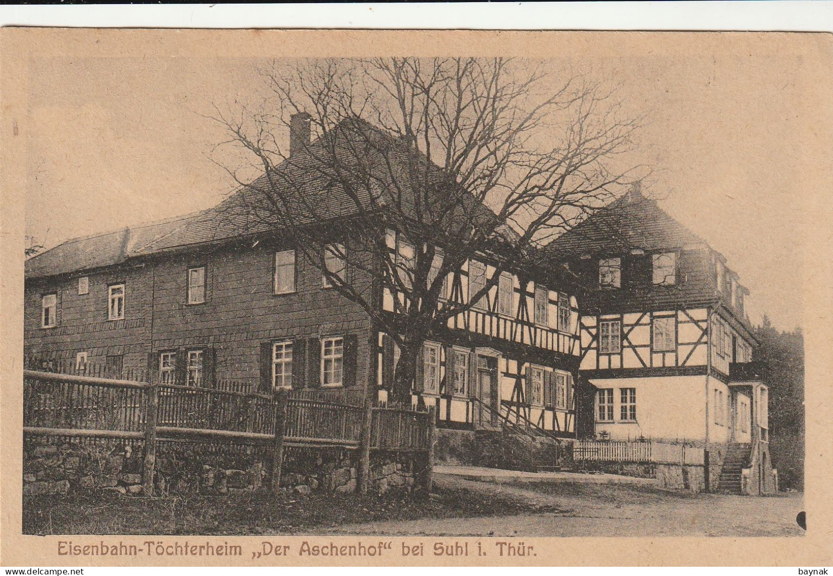 DE392   --   EISENBAHN - TOCHTERHEIM  ,, DER ASCHENHOF ,,  Bei   SUHL I. Thur.  --  1919 - Suhl
