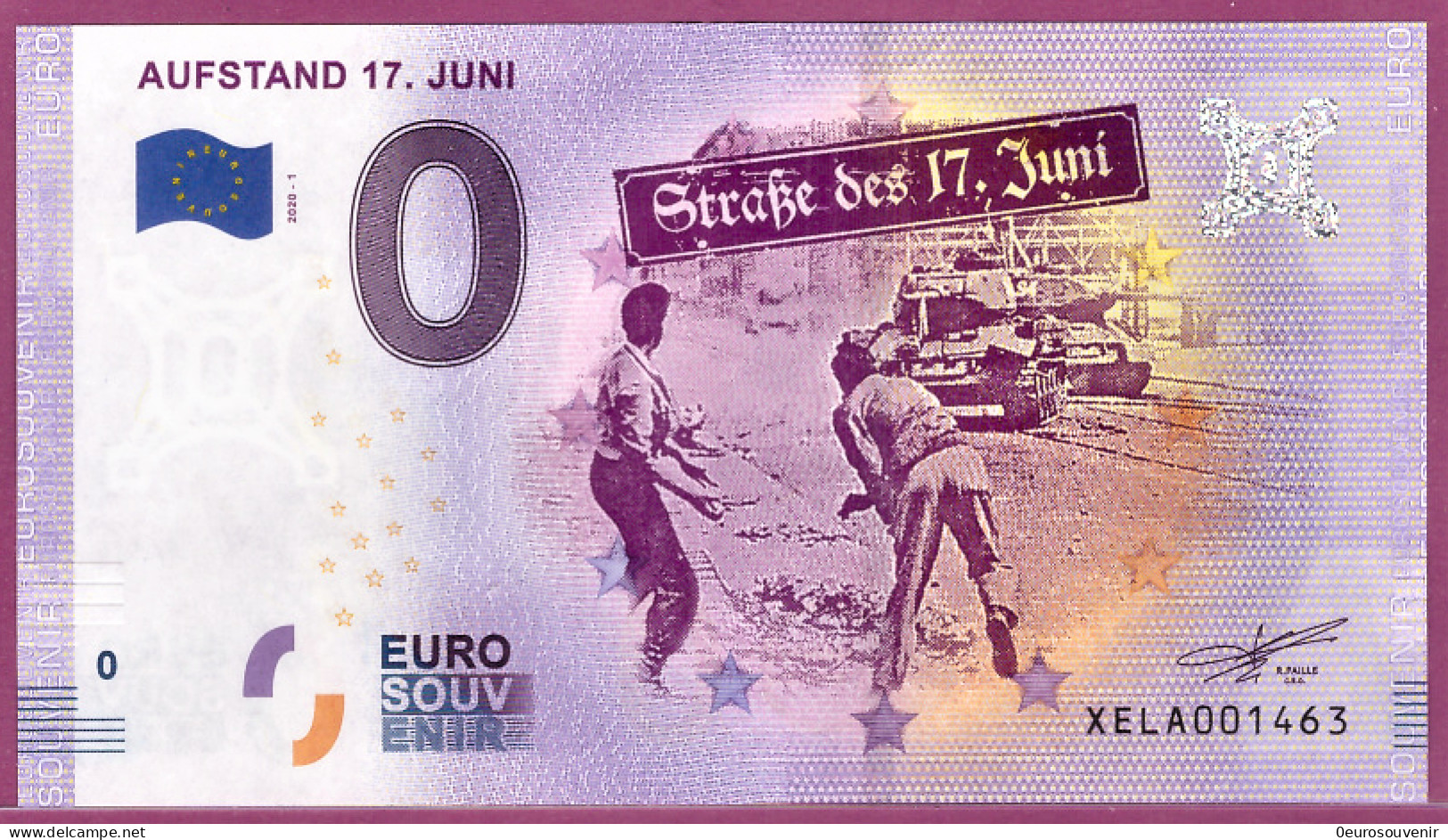 0-Euro XELA 2020-1 AUFSTAND 17. JUNI - Essais Privés / Non-officiels