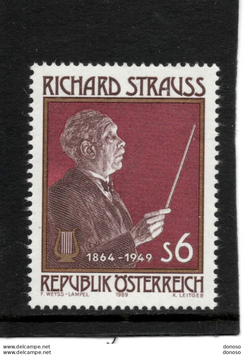 AUTRICHE 1989 Richard Strauss, Compositeur Yvert  1790, Michel 1961 NEUF** MNH - Nuovi