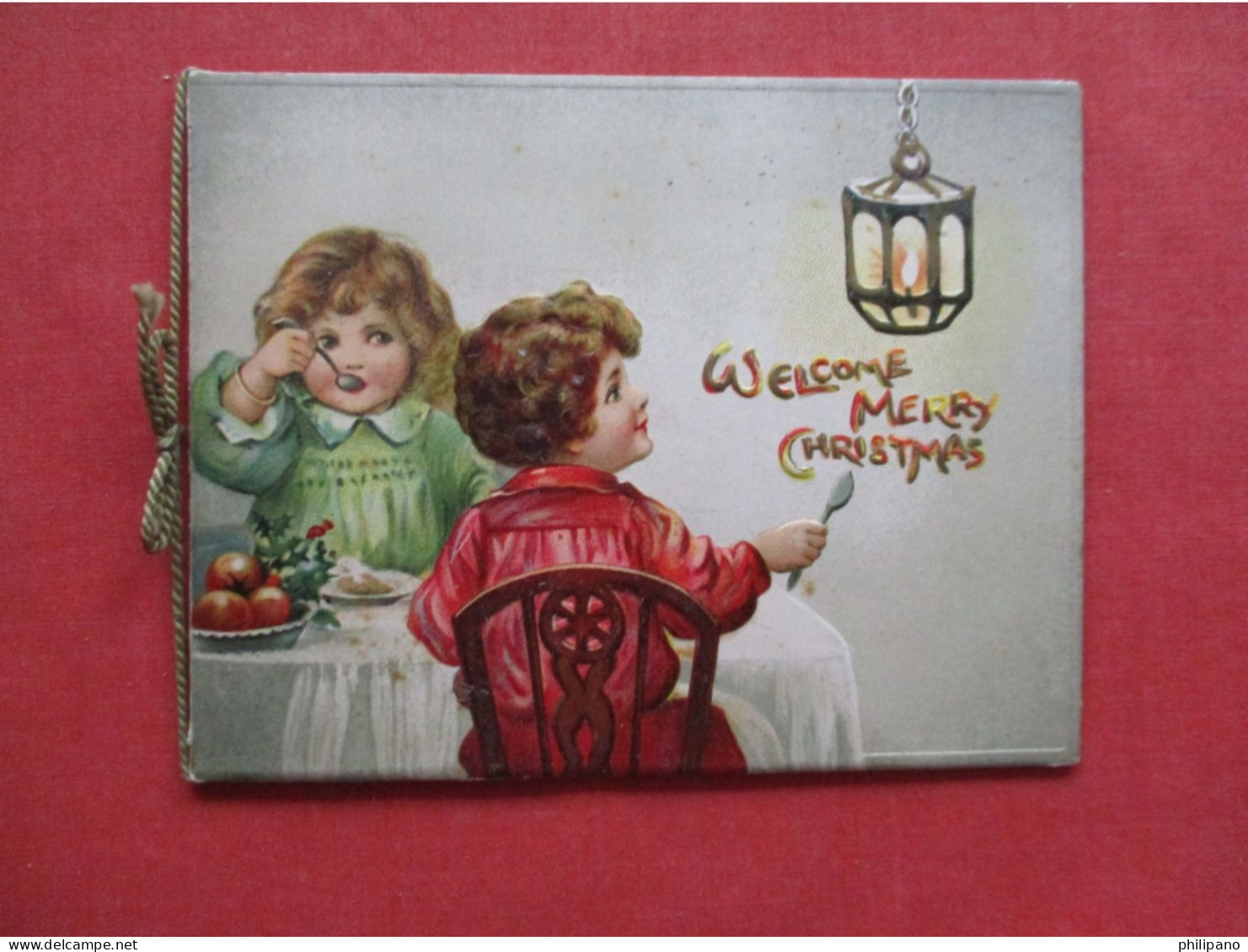 Christmas >  Embossed  Card Booklet   Tuck Series.  3 1/5 X 4 1/2          Ref 6411 - Andere & Zonder Classificatie