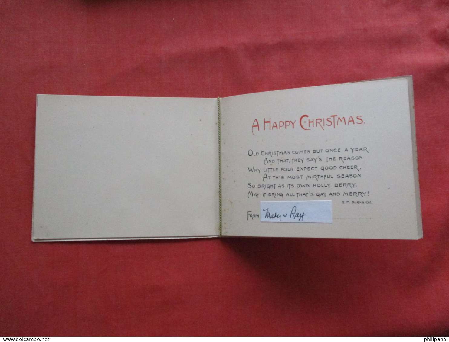 Christmas >  Embossed  Card Booklet   Tuck Series.  3 1/5 X 4 1/2          Ref 6411 - Autres & Non Classés