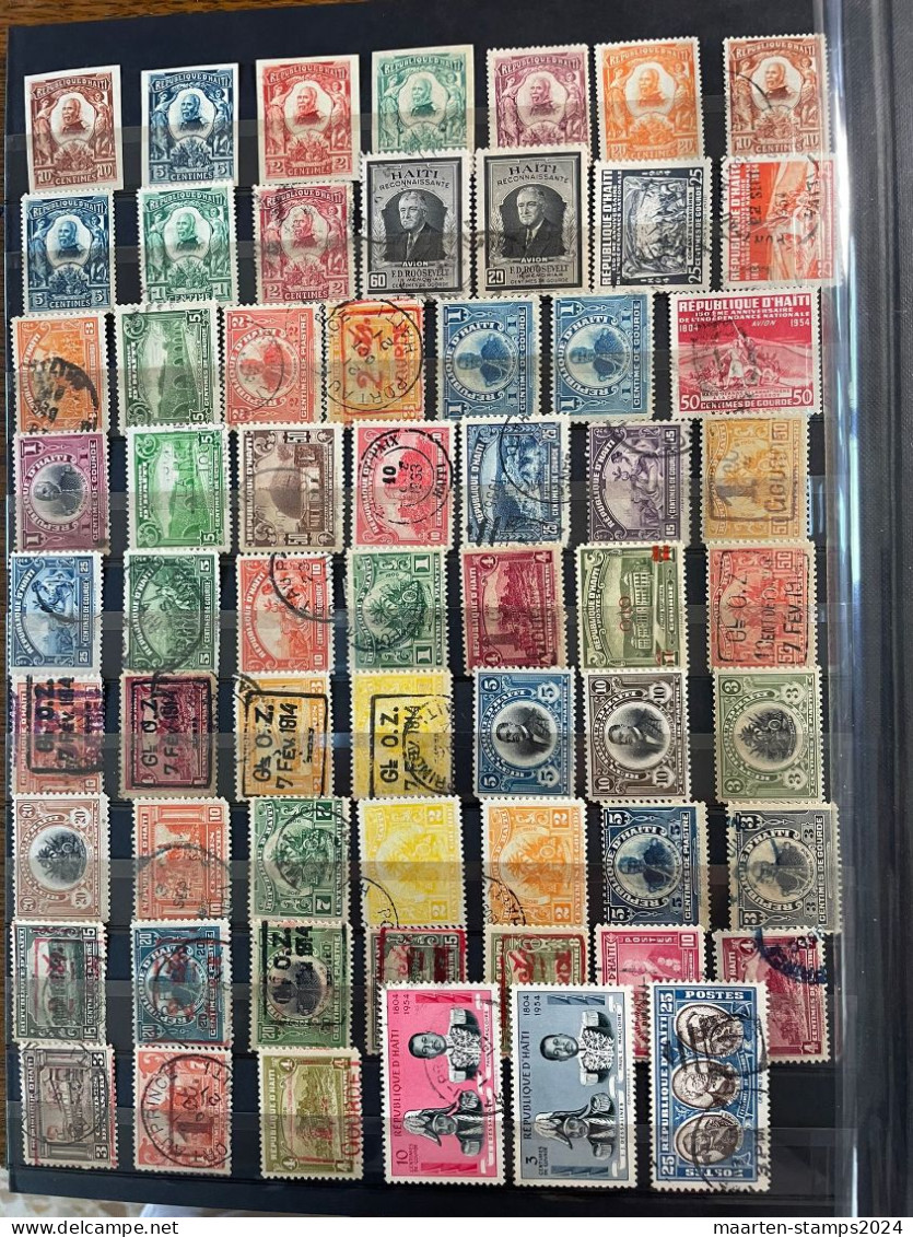 Collection Haiti O/**, Classic To Modern, Approx 600 Stamps, Desired Revenue 25 - Haïti