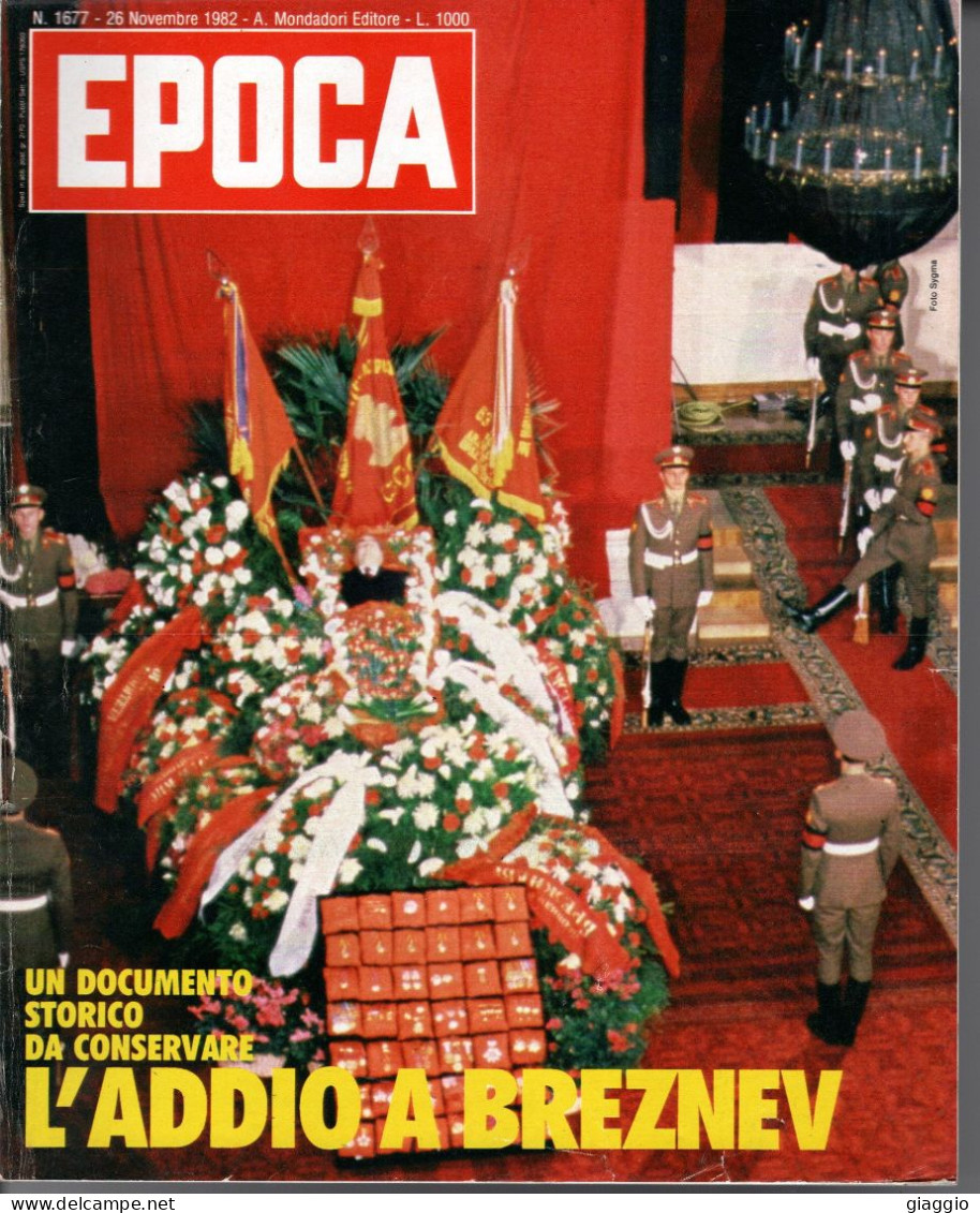 °°° RIVISTA EPOCA N° 1677 DEL 26 NOVEMBRE 1982 °°° - Andere & Zonder Classificatie