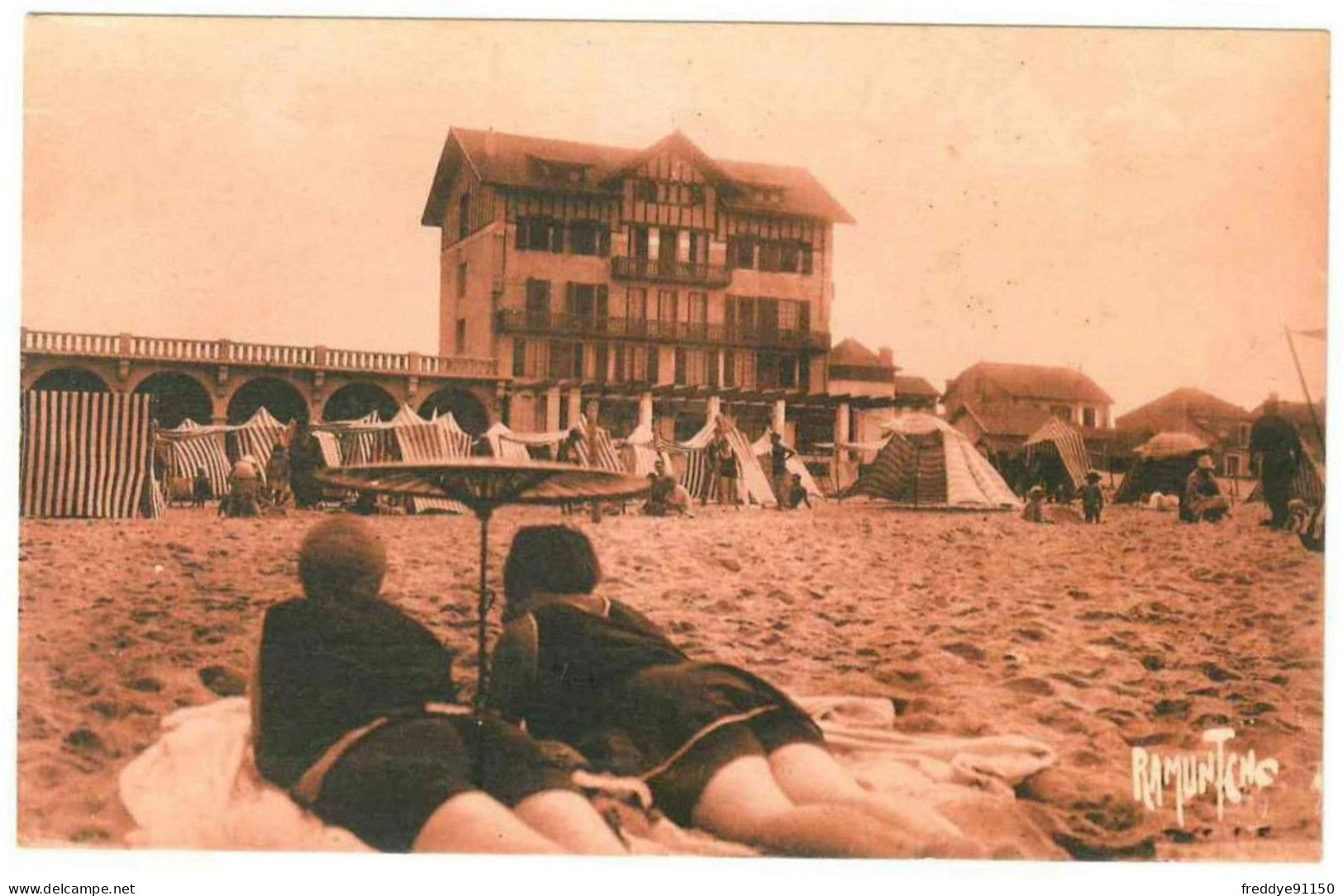 40 . CAPBRETON . ETUDES SUR LA PLAGE . Edit: Ramuntcho - Capbreton