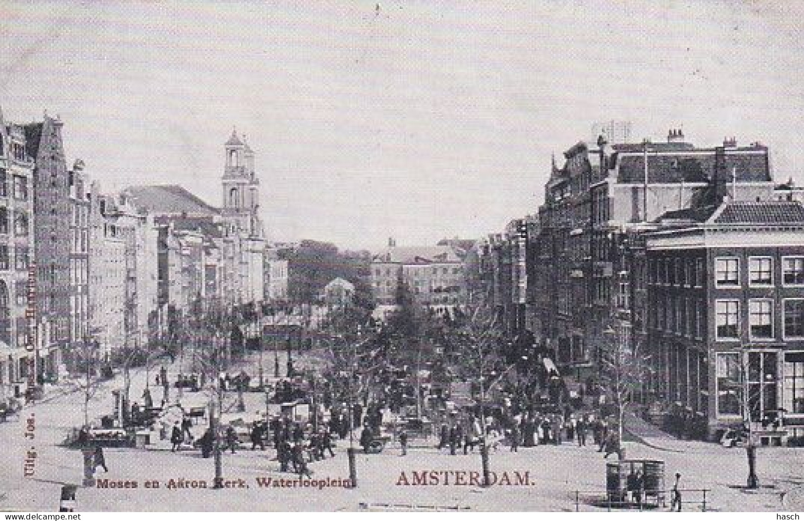 1838	16	Amsterdam, Waterlooplein Moses En Aäron Kerk (reprint) - Amsterdam