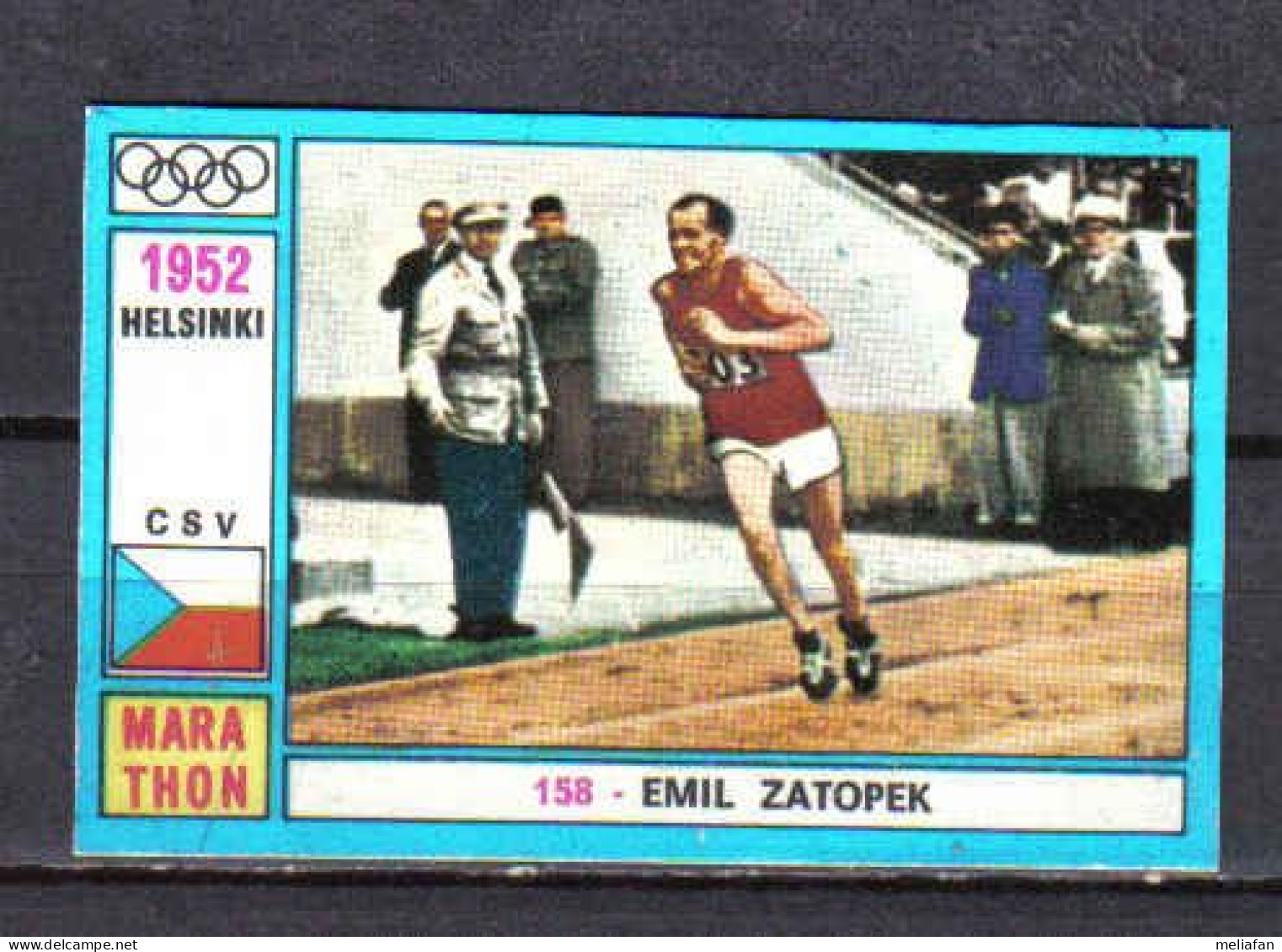 N059 - IMAGE JEUX OLYMPIQUES PANINI - EMILE ZATOPEK - Athlétisme