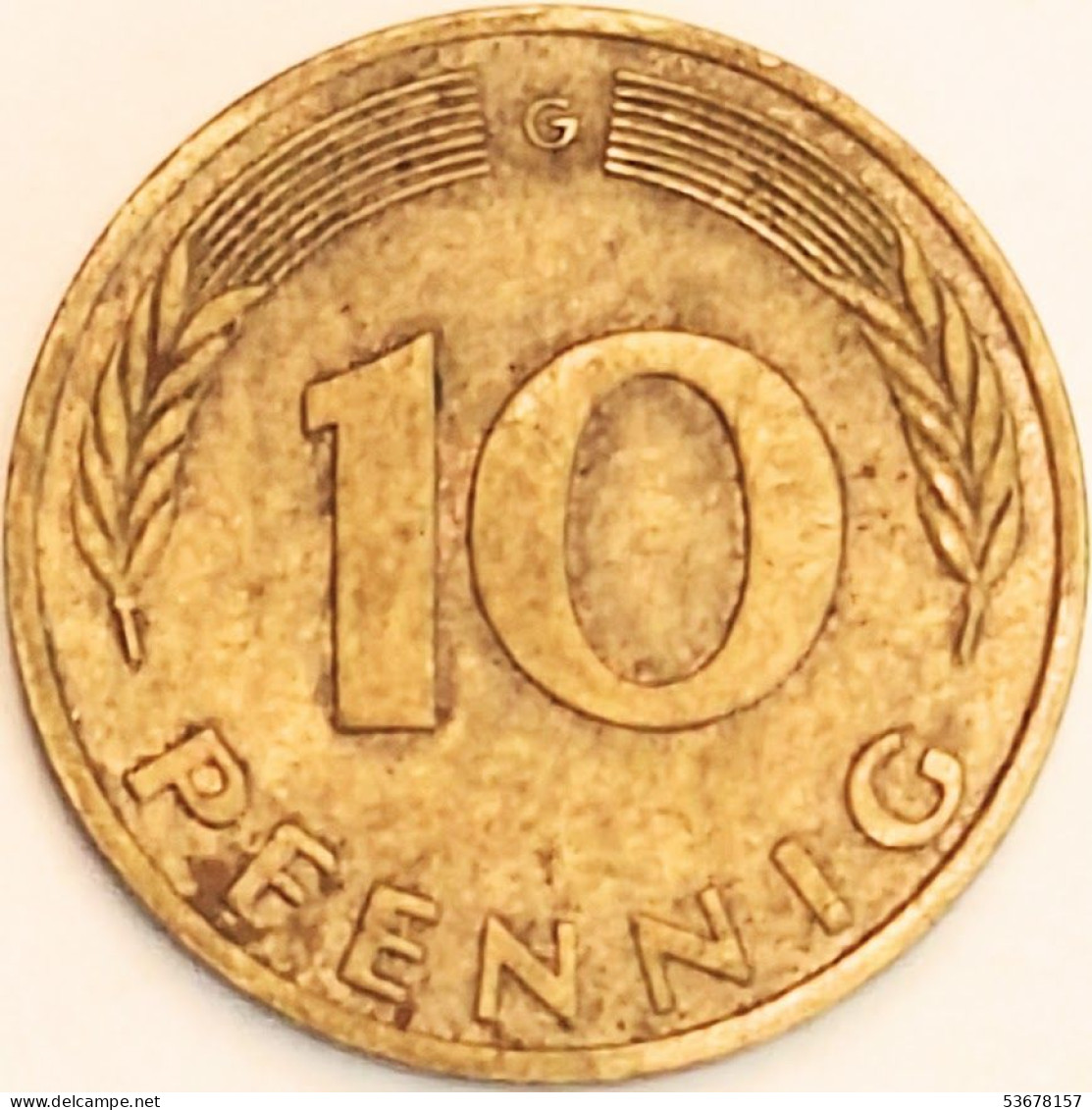 Germany Federal Republic - 10 Pfennig 1975 G, KM# 108 (#4650) - 10 Pfennig