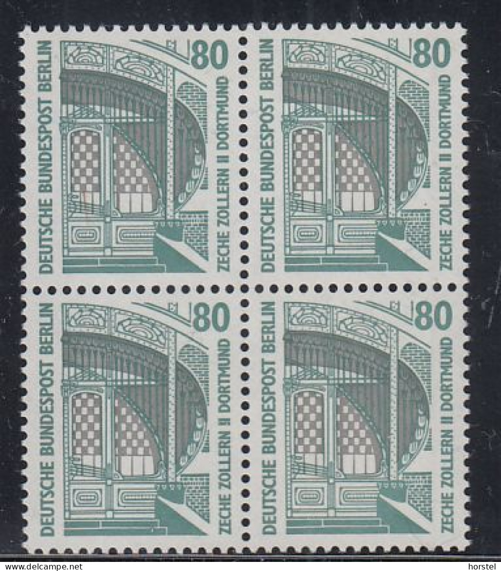 Berlin Mi.Nr.796A - Dortmund Zeche Zollern( Viererblock) - Unused Stamps