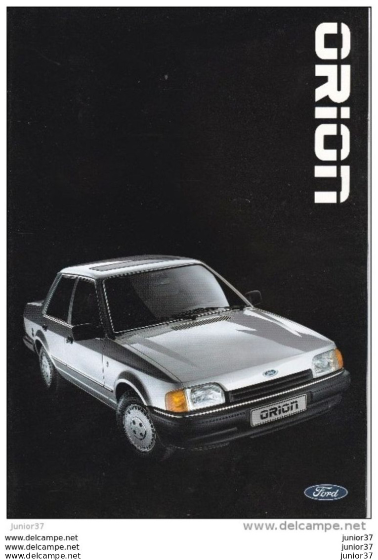 Dépliant Ford Orion 1986 - Publicités