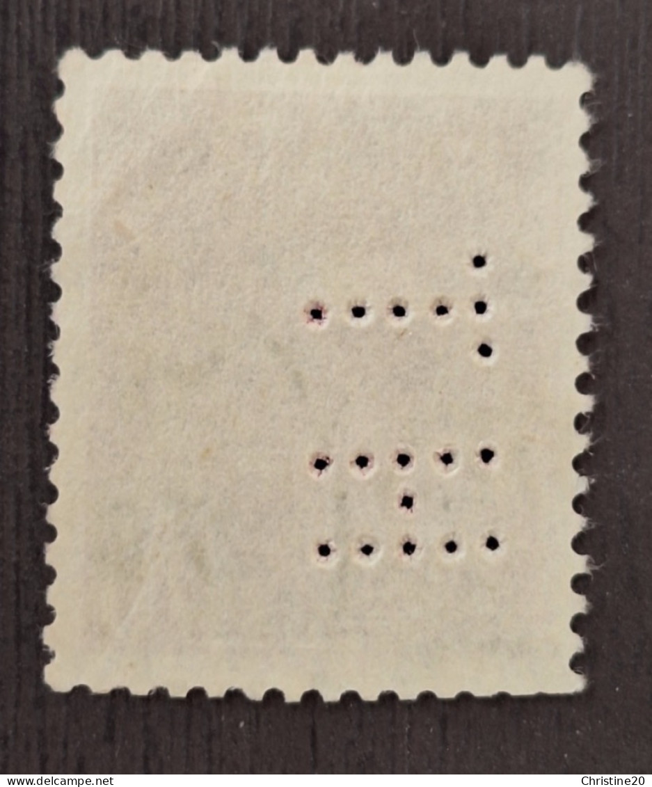 France 1940 N°416 Ob Perforé HT TB - Used Stamps